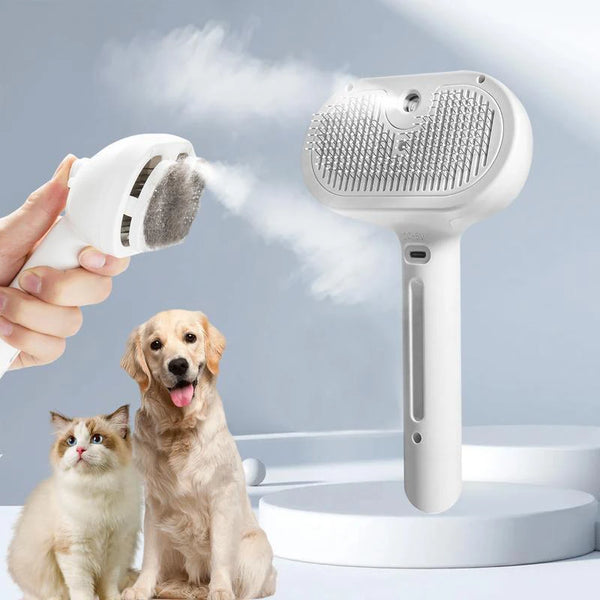 Steam Grooming Pet Brush