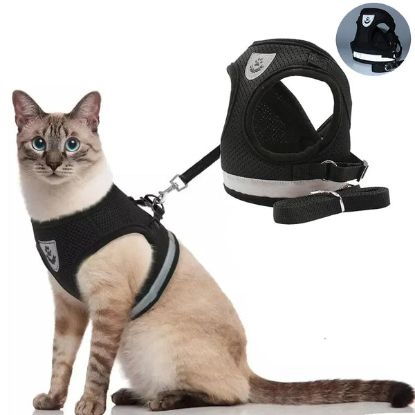 Adjustable Reflective Cat Harness