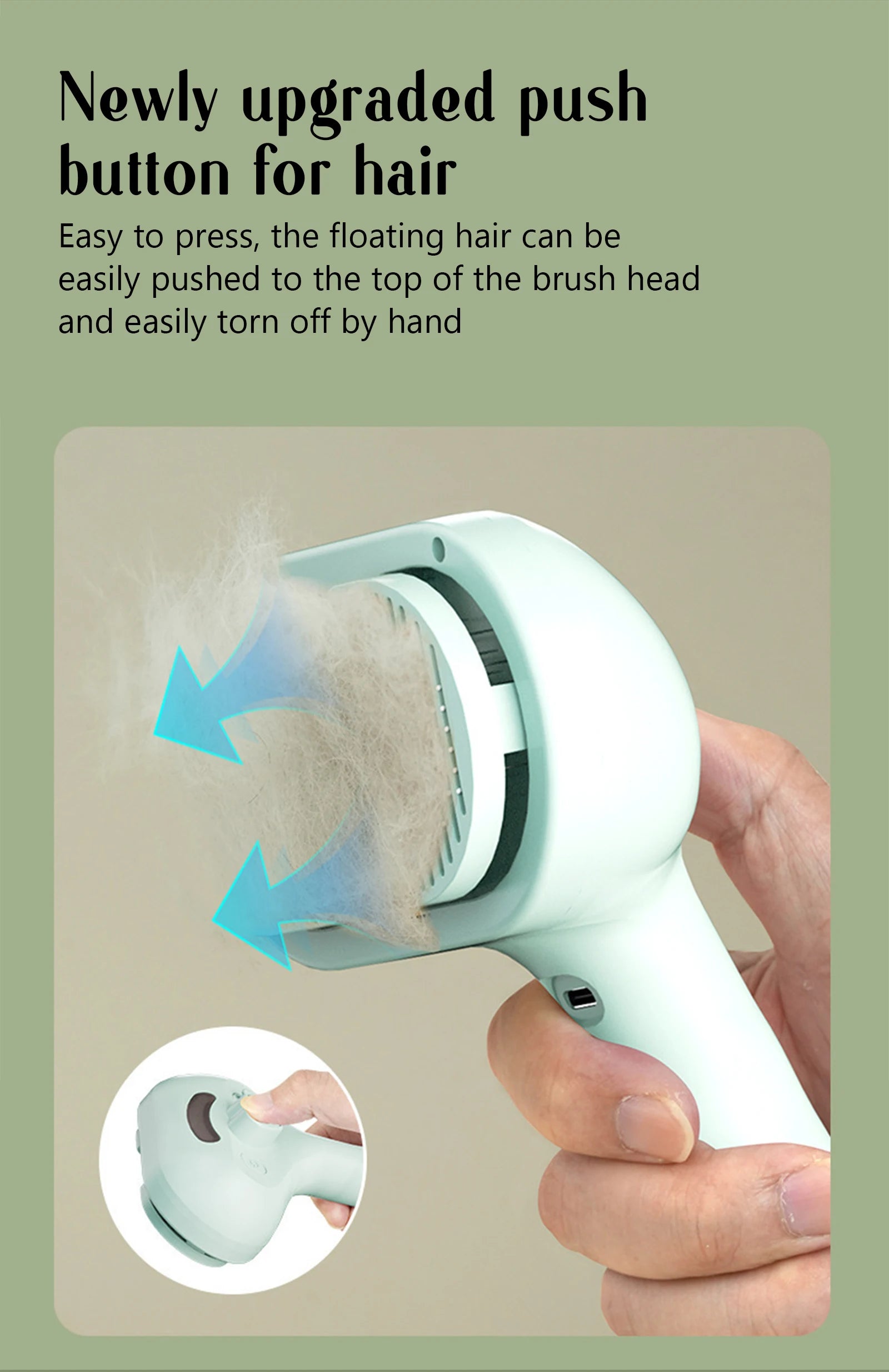 Steam Grooming Pet Brush