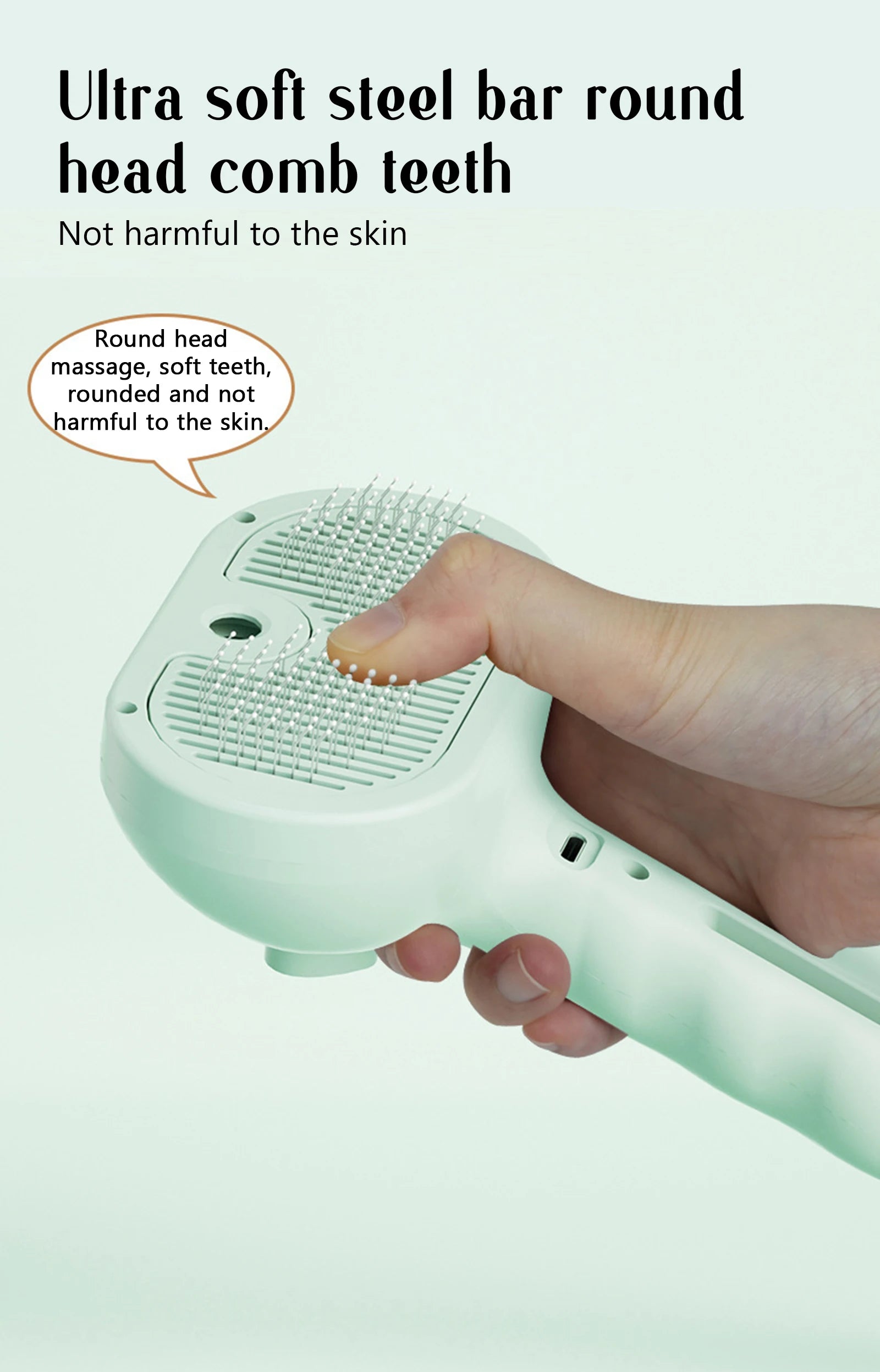 Steam Grooming Pet Brush