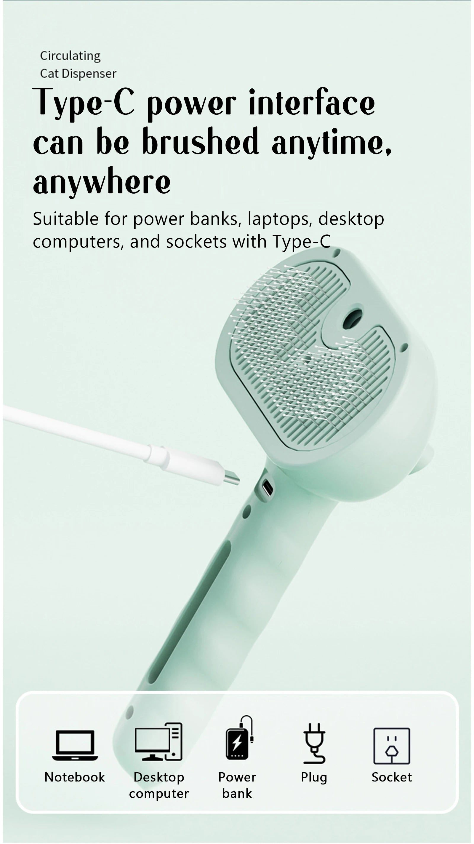 Steam Grooming Pet Brush