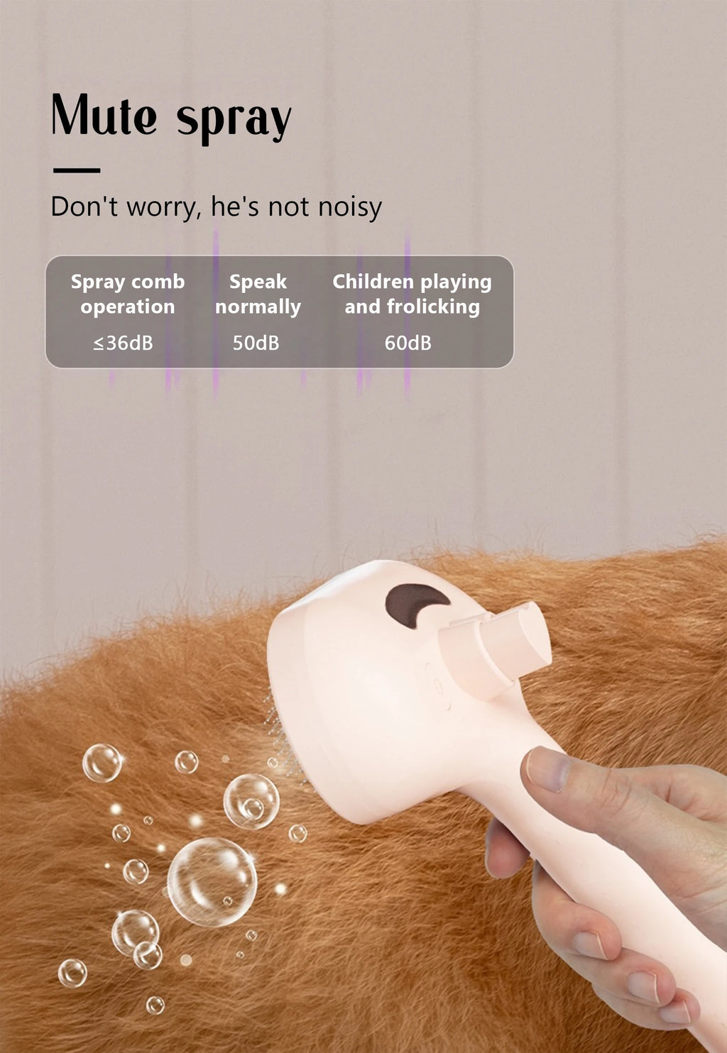Steam Grooming Pet Brush