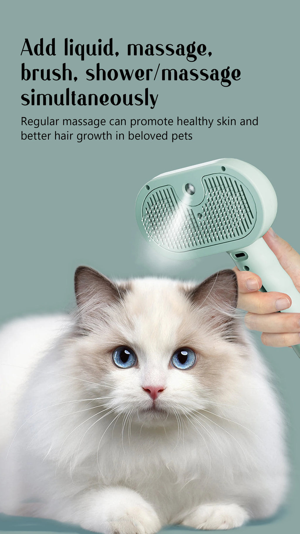 Steam Grooming Pet Brush